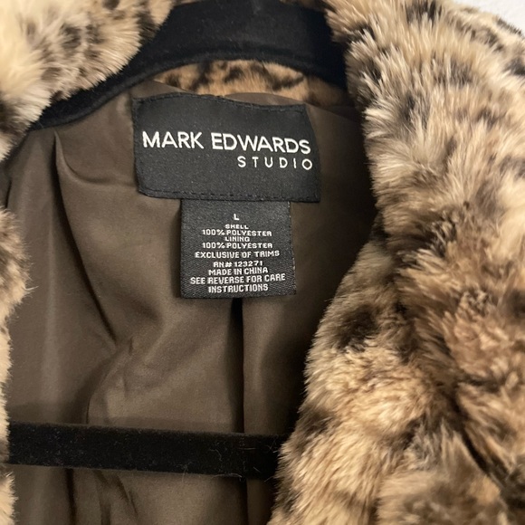 Leopard Print Faux Fur Coat - Picture 3 of 4